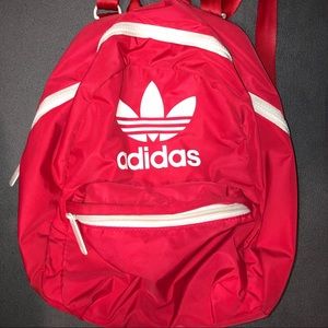 Mini red adidas bookbag